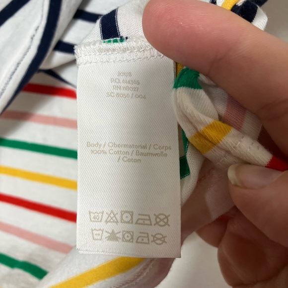 Boden Stripes ahead‎ of the rest Tee Sz Small Striped Crew Neck Cotton Casual - Picture 5 of 9